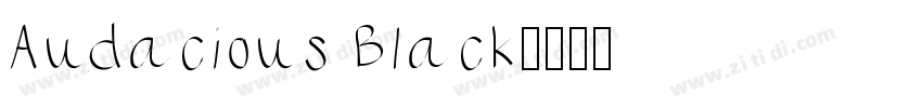 Audacious Black字体转换